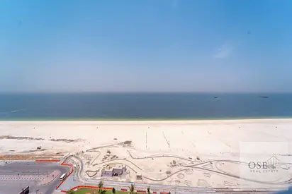Two-bedroom apartment with a living room in Corniche Residence Towers, with two parking spaces and a full sea view.