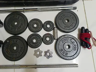 Adjustable Barbell Set with Weight Plates 50 kg set
