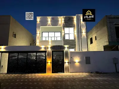 فيلا مودرن بتصميم مميز في الزاهيه مع مسبح – عجمان | شامل الكهرباء والمياه والمكيفات المركزية | تملك حر وتمويل بنكي متاح