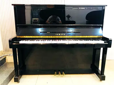 Yamaha MX- 100 MR SlNo 4846497 Disclavior upright piano with bench. Professional delivery and Tuning
