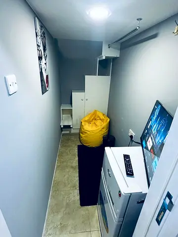 Ladies partation in al barsha with private fridge and TV none crowded apartment with balcony moe