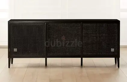 CB2 CREDENZA - Woven Doors Cabinet