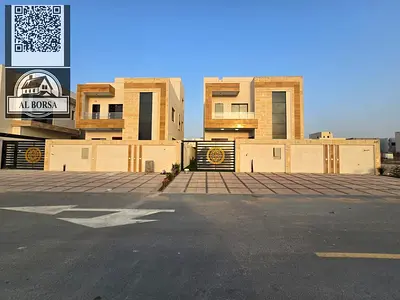 Villa for sale in Al Helio 2, Ajman - Ground floor + First floor + Roof, including registration fees