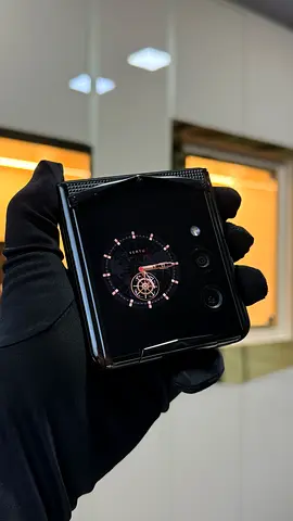 Vertu Quantum Flip Navy Blue Crocodile