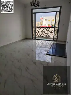 Luxurious 3BR apartment with living room, 3 baths, wardrobes, central AC, balcony, open view, prime