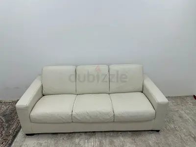 As perfect condition leather three seater sofabed from Natuzzi