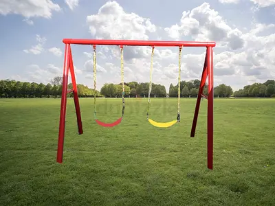 Twin Swings Metal Play set  assorted