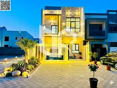 Largest townhouse in Ajman, 6 master bedrooms with a spacious roof, modern design and luxurious spac
