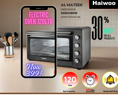 ELECTRIC OVEN 120 LITER BIG CAPACITY