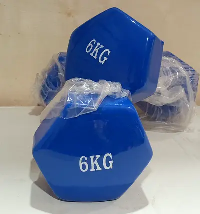 VINYL DUMBBELL=6KG
