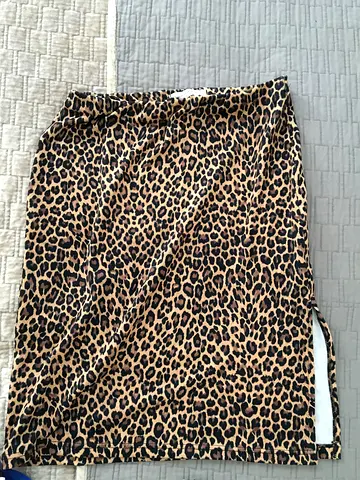 Leopard print skirt