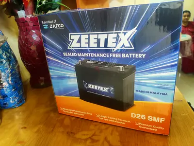 Zeetex D26 SMF Sealed Car Battery, 12V 50AH
