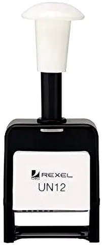 Rexel UN12 Self-Inking Stamp (Pre-inked Office Stamp) 6 digits