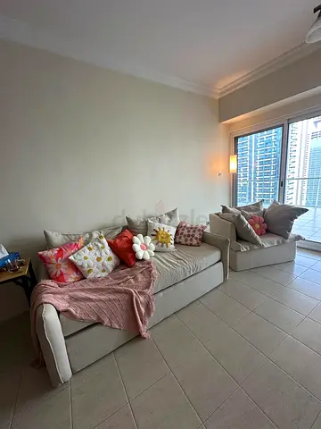 Beige 3-Seater sofa bed and Armchair Set — excellent Condition and carpet given as a gift