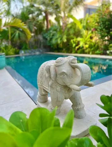 Two Luxury Marble Elephants (solid marble)
