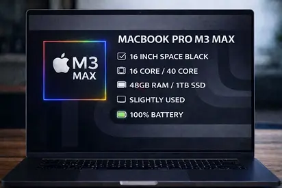 MacBook Pro M3 Max 16” 48GB RAM 1TB SSD Space Black