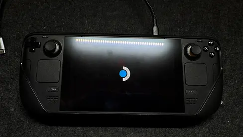 Modded Steam deck lcd 512gb internal storage and 512gb external with game roms