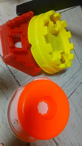 Set of 3 Plastic Sandcastle Moulds / Sand Toys - Good Used Conditionand more toy