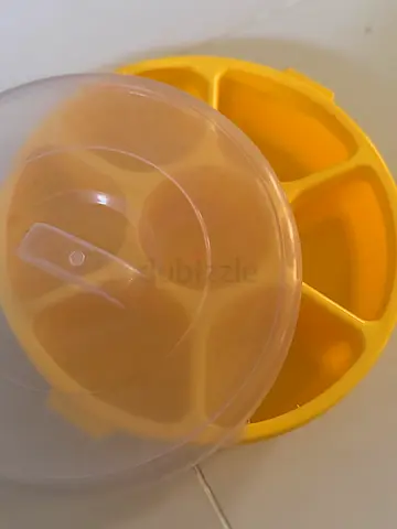 Microwave idli maker , idli pot with matching Container with 6 Compartments …. Never used