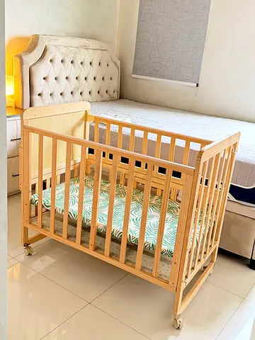 Lightwood Baby Crib  — Good Condition
