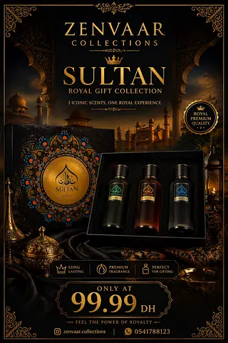 ZenVaar Sultan Royal Gift Collection - 3 Fragrance Set (Brand New)