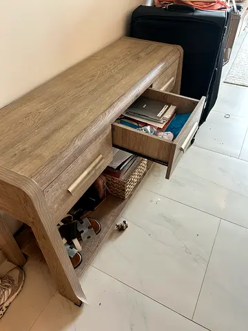 Wooden Storage Bench with Lift-Top Seating and Compartments