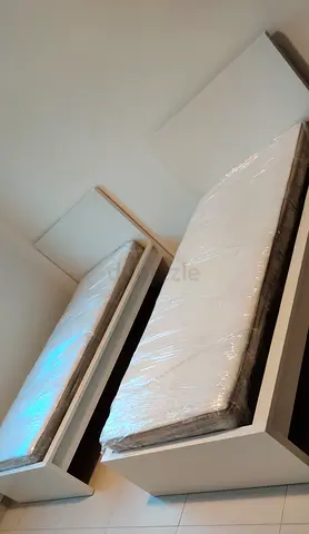 Ikea two single beds with mattress available in perfect condition