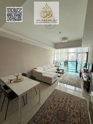 شقه غرفه وصاله اعاده بيع ابراج غلفا تاور على شارع الشيخ خليفه اطلاله مميزه