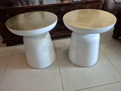 West Elm Drum Side Tables