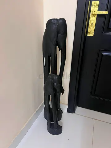 Wooden Finish Elephant statues