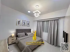 Luxurious one-bedroom apartment with brand new furnishings for monthly rent in Ajman - Al Jurf 2 - n