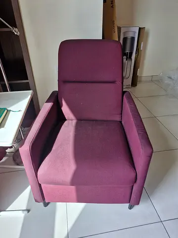 Maroon arm chair