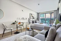 Stylish Studio with Partial Burj view - Business Bay | Ideal for Mid - Term, Monthly &amp; Weekley S