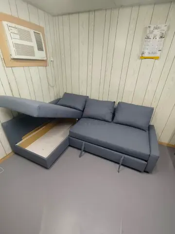 IKEA L Shape Sofa cum bed with big storage and you can fix the storage left or right anyside