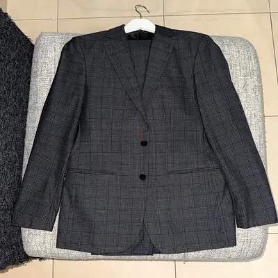 Milano Mens Italians Grey Check Blazer - Excellent Condition size 52