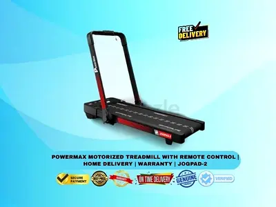 PowerMax Motorized Treadmill with Remote Control | Home Delivery | Warranty | JogPad-2
