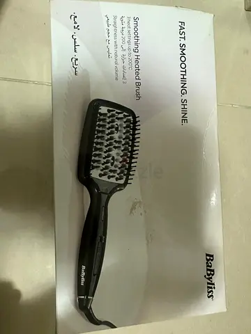 Hair straightening brush