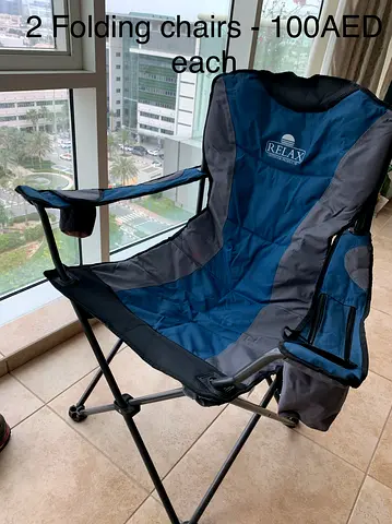 2 pcs Villa Garden Chairs foldable