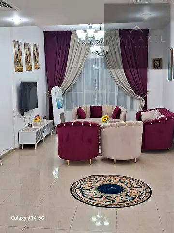 The best offers: Furnished apartment in Sharjah, two bedrooms and a living room, fully furnished, monthly, luxury