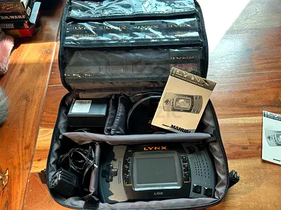 Atari Lynx II Handheld Console + 5 PAL Games, Case, Original PSU, Cables  Manual - Tested