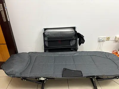 Foldable Camping Bed / Portable Cot with Mattress