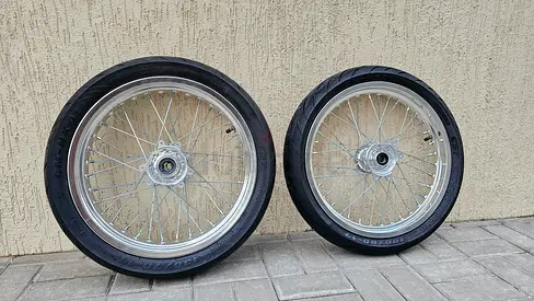 Brand new 17 inch CST Surron Ultrabee supermotos full chrome (superwide rear)