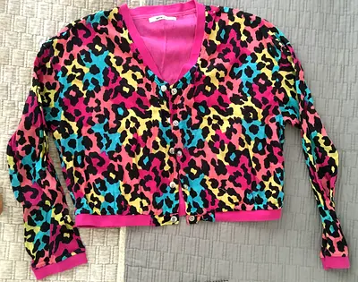 Colourful leopard print women’s bomber jacket