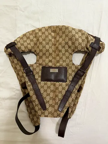 Pre-owned Designer Baby Carrier (Gucci monogram style) - excellent condition