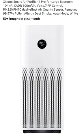 xiaomi smart airpurifer 4 pro