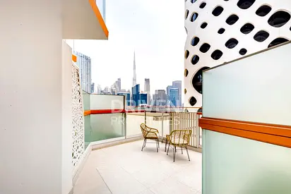 Burj Khalifa and Canal Views | Huge Terrace