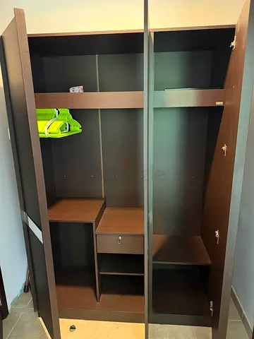 Large Dark Wood Closet/Storage Unit - Excellent Condition