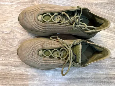 Used a pairs of mens olive sneakers - size 44