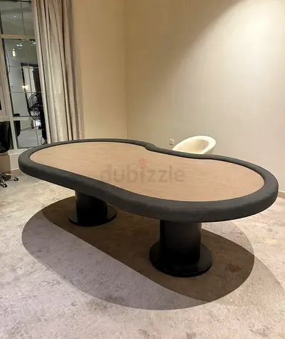 Poker table. Beige