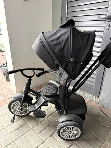 Bentley 4-in-1 Tricycle Stroller - Black, Convertible with Canopy